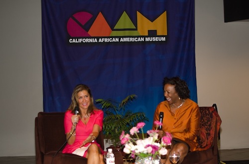 Kathleen McGhee-Anderson (left), Moderator Shirley Jo Finney (right)