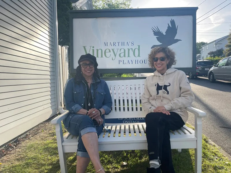Actor S. Epatha Merkerson, left, and playwright Kathleen McGhee-Anderson.
